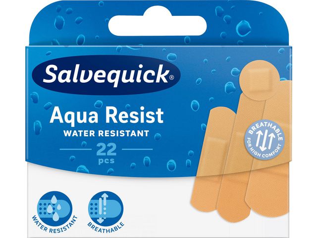 Salvequick Plåster Aqua Resist Mix, fp om 22 st