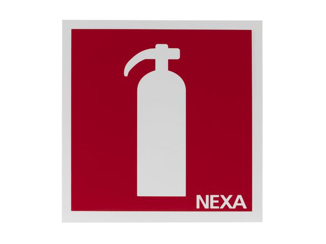 NEXA Skylt Brandsläckare 20x20cm, st
