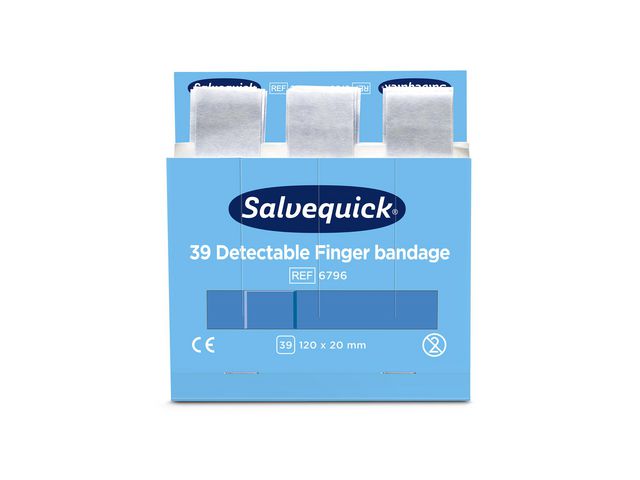 Salvequick Plåster refill lång blå, fp om 39 st