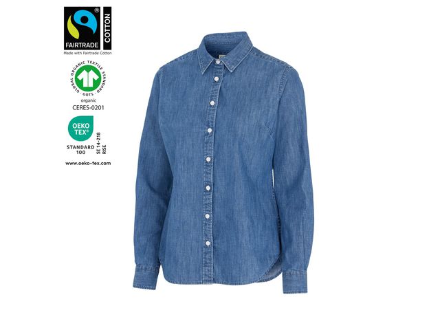 Cottover Skjorta Denim dam GOTS 44, st