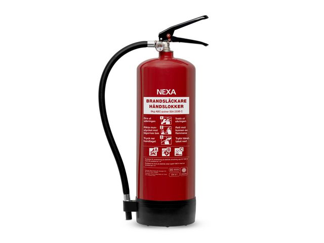 NEXA Brandsläckare pulver 6kg röd 55A 233B C, st