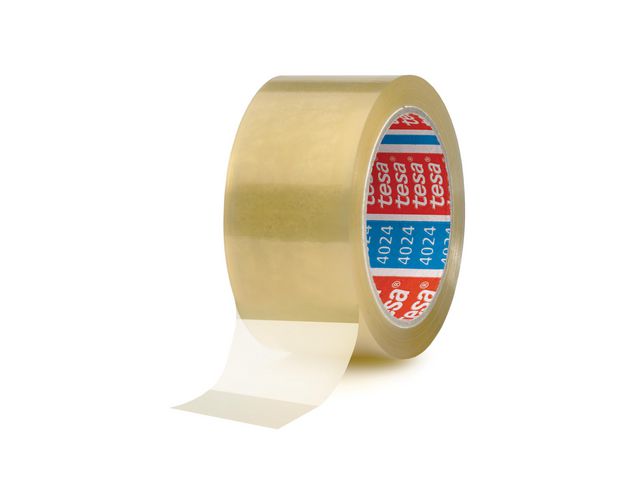 tesa® Packtejp 4024 PP 66mx50mm PV4 Klar, rulle om 66 m