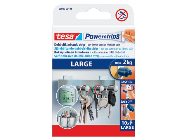 tesa® Powerstrips, fp om 10 st