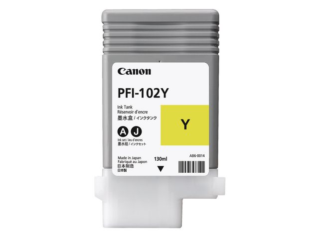 Canon Bläckpatron PFI-102Y gul, st