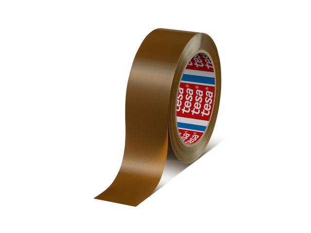 tesa® Packtejp 4124 PVC 38mmx66m brun, rulle om 66 m