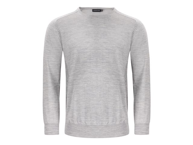 J. HARVEST & FROST Tröja merino J.HoF u-ring grå 2XL, st