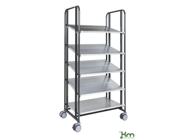 Hyllvagn 168 5 hyllplan 877x638x1850mm, st