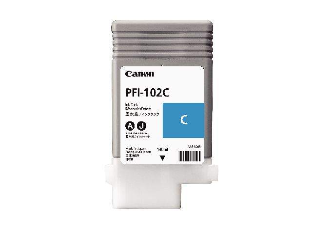 Canon Bläckpatron PFI-102C cyan, st