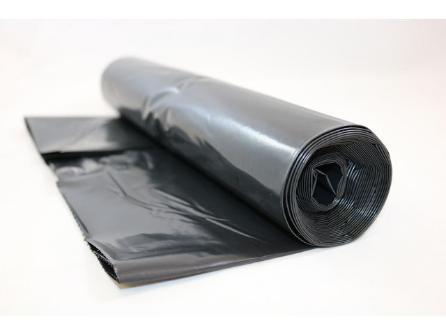 Plastsäck LD 350L 75my svart, rulle om 5 st