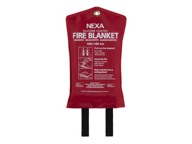 NEXA Brandfilt Silikon 120x180cm Röd, st