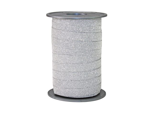 Hedlunds OF SWEDEN Glitterband Silver 10mm x 100m, rulle om 100 m