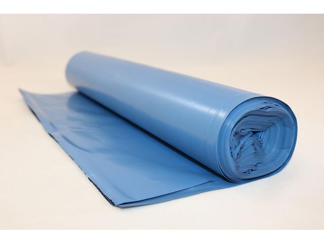 Plastsäck X-Strong 125L 120my blå, rulle om 10 st