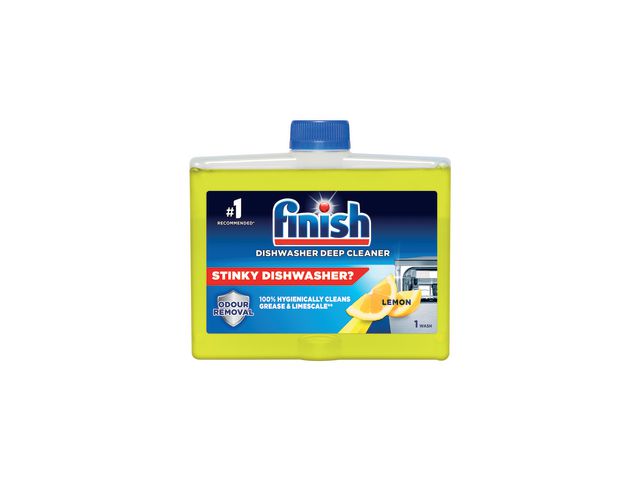 Finish Diskmaskinrengöring Lemon 250ml, flaska om 250 ml