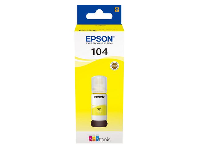 Epson EcoTank bläckflaska 104 C13T00P440, 70 ml, gul, st