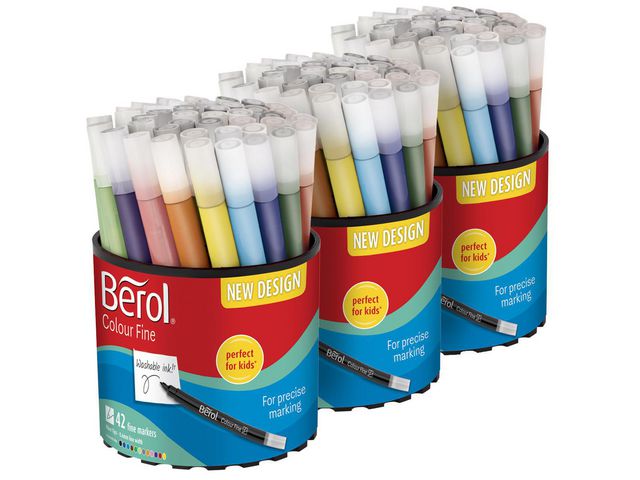Berol Fiberpenna Colorfine, st
