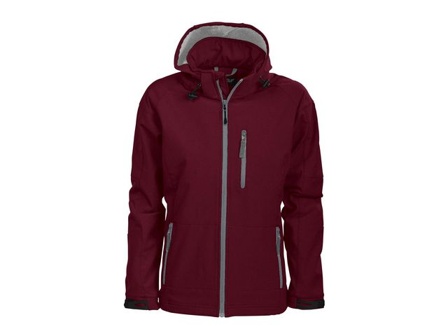 D.A.D Softshelljacka Tulsa dam burgundy XL, st