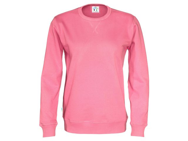 Cottover Sweatshirt Crew Neck herr GOTS rosa M, st
