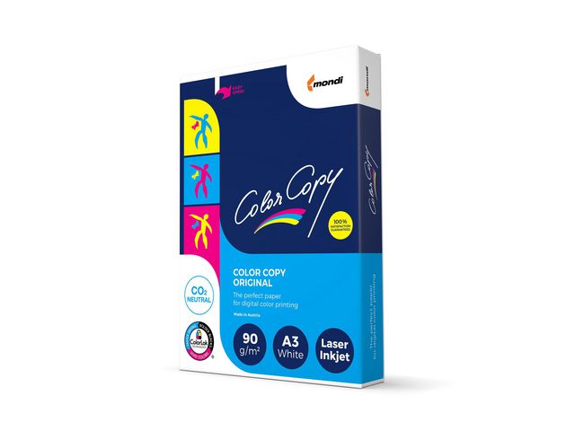 Color Copy Kopieringspapper A3  90g ohålat, bunt om 500 blad