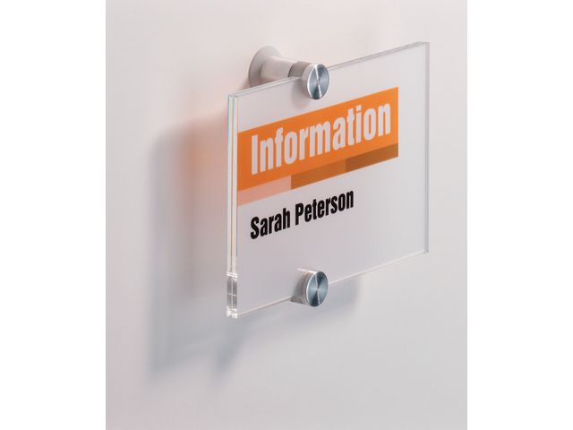 Durable Dörrskylt Crystal Sign, akrylglas, 148 x 105 mm, genomskinlig, st