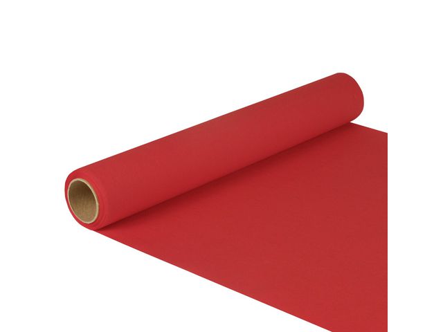 PAPSTAR Bordslöpare 0,4x5 m röd, rulle om 5 m
