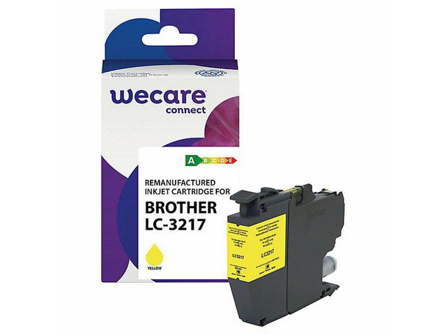 Wecare Bläckpatron BROTHER LC3217Y gul, st