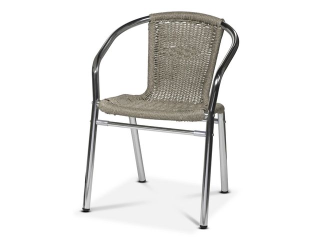Stol Karm Alu-bistro khaki, st