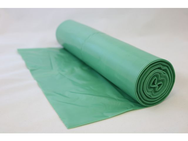 Plastsäck Grön PE 90% 125L, rulle om 25 st