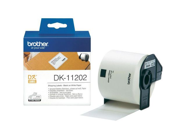 Brother Etikett DK11202 frakt 62x100mm, rulle om 300 st