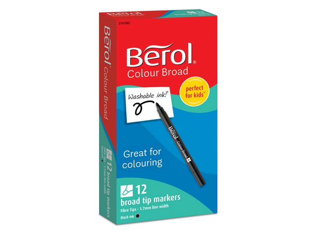 Berol Fiberpenna Broad 12/FP, fp om 12 st