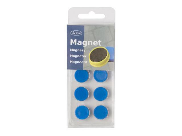 Magnetknappar 16mm blå, fp om 10 st