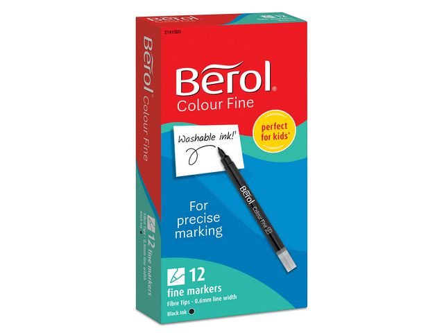 Berol Fiberpenna Fine 12/FP, fp om 12 st