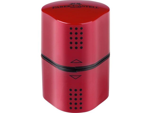 Faber-Castell Pennvässare GRIP 2001 Trio-pennväsare för blyerts- och färgpennor röd eller blå, st