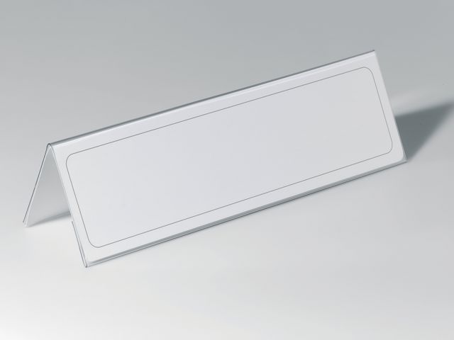 Durable Bordsskylt, utbytbara etiketter, 105 x 297 mm, transparent, fp om 25 st