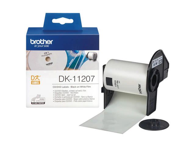 Brother Etikett DK11207 CD/DVD, rulle om 100 st