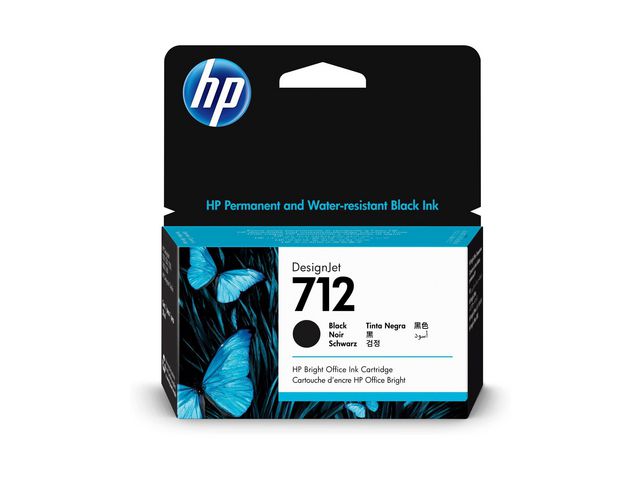 HP Bläckpatron 3ED70A 712 Svart, st