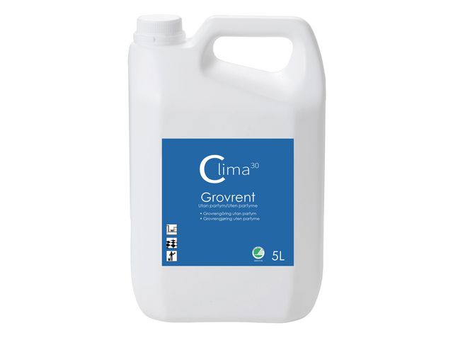CLIMA30 Grovrent oparfymerad 5L, flaska om 5 l