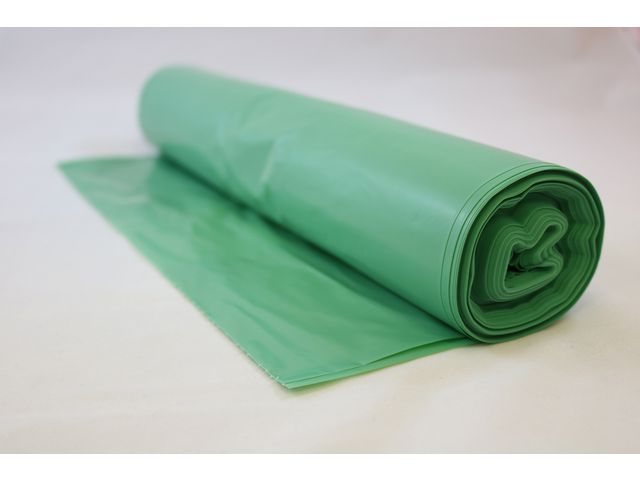 Plastsäck Grön PE 90% 70L, rulle om 25 st