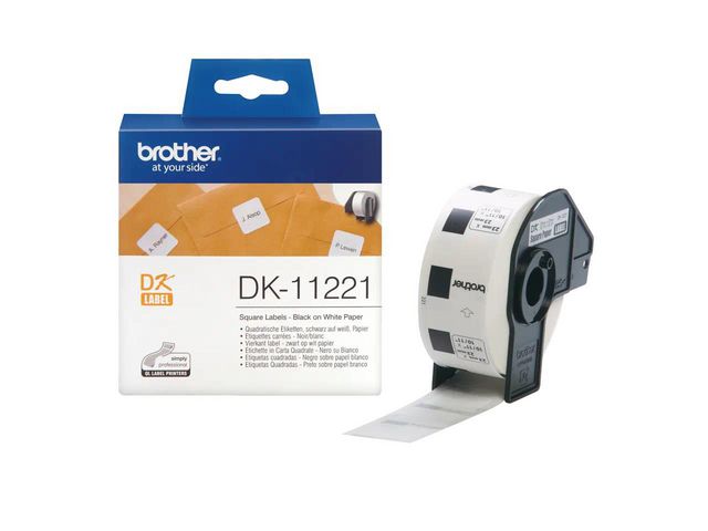 Brother Etikett DK11221 23x23mm, rulle om 1000 st