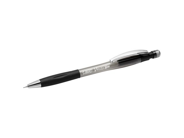 BIC® Stiftpenna, Velocity Pro, 0,7 mm HB-stift, svart pennkropp med gummigrepp, st