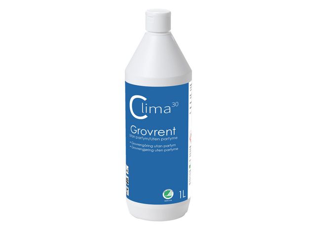 CLIMA30 Grovrent oparfymerad 1L, flaska om 1 l