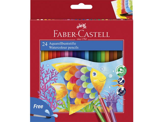 Faber-Castell Akvarellpenna 24 färger, fp om 24 set