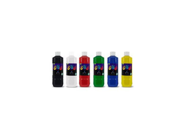 Fingerfärg Svanenmärkt 6st x 500ml, fp om 6 st