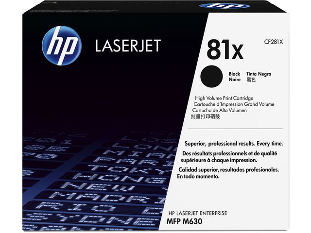 HP Toner CF281X 81X 25K Svart, st