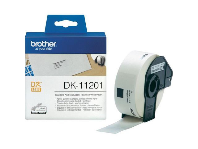Brother Etikett universal 29x90mm, rulle om 400 st
