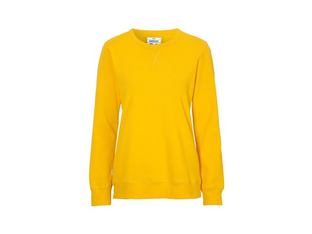 Cottover Sweatshirt Crew Neck dam GOTS gul 2XL, st
