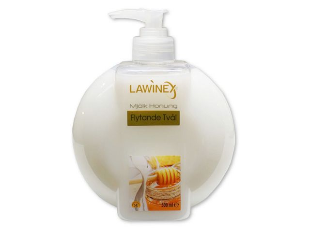 LAWINEX Tvål LAWINEX Mjölk och Honung 500ml, flaska om 500 ml