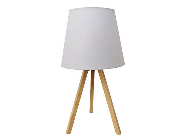Unilux Bordslampa UNILUX Katy vit/bambu, st