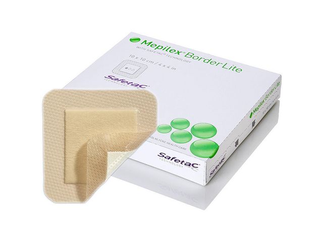 MEPILEX Border Flex Lite 10x10cm, fp om 5 st