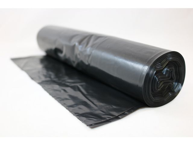 Plastsäck LD 70L 40my svart, rulle om 25 st