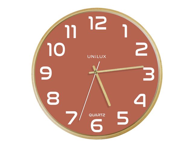 Unilux Väggklocka UNILUX Baltic ø31,5 cm rosa, st